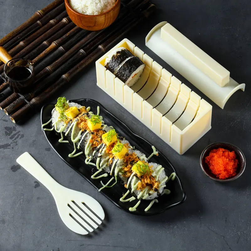 10 Pcs DIY Sushi Maker Complete with Sushi DIY Sushi Set Easy and Fun Sushi Rolls Heart Shape DSD666
10 Pcs DIY Sushi Maker Complete with Sushi DIY Sushi Set Easy and Fun Sushi Rolls Heart Shape DSD666