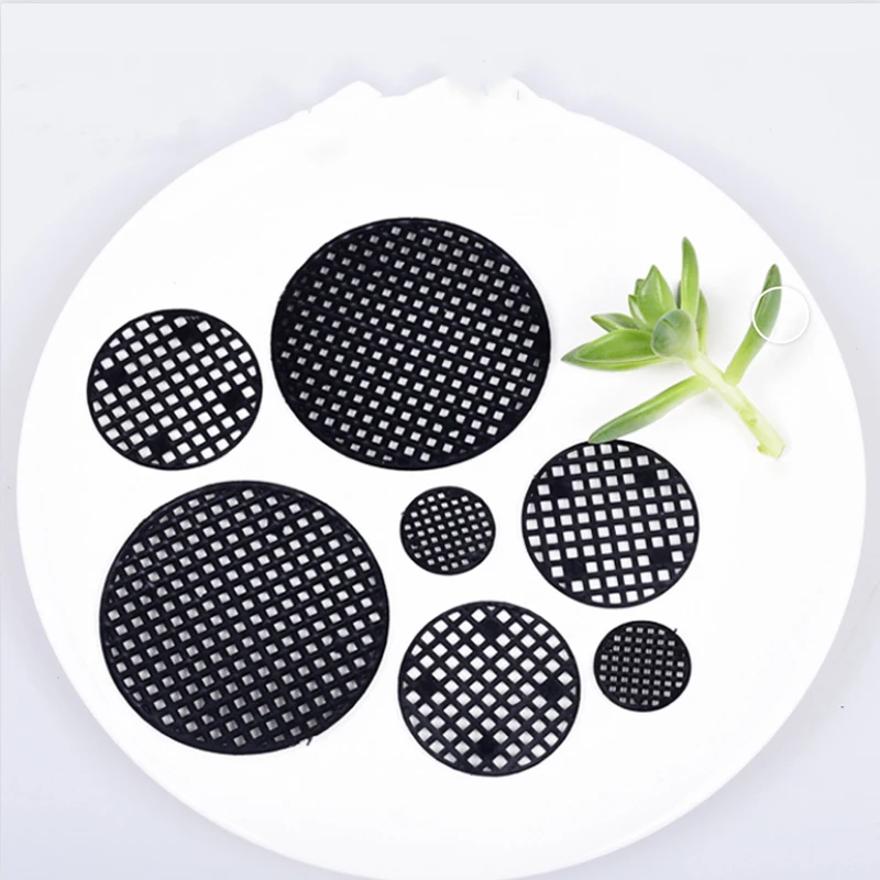 100Pcs Flower Pot Hole Mesh Pad 2.5/3.5/4.5/7.5cm Diameter Round Bonsai Pot Bottom Grid Mat Mesh Drainage Netting Hole Screen
100Pcs Flower Pot Hole Mesh Pad 2.5/3.5/4.5/7.5cm Diameter Round Bonsai Pot Bottom Grid Mat Mesh Drainage Netting Hole Screen