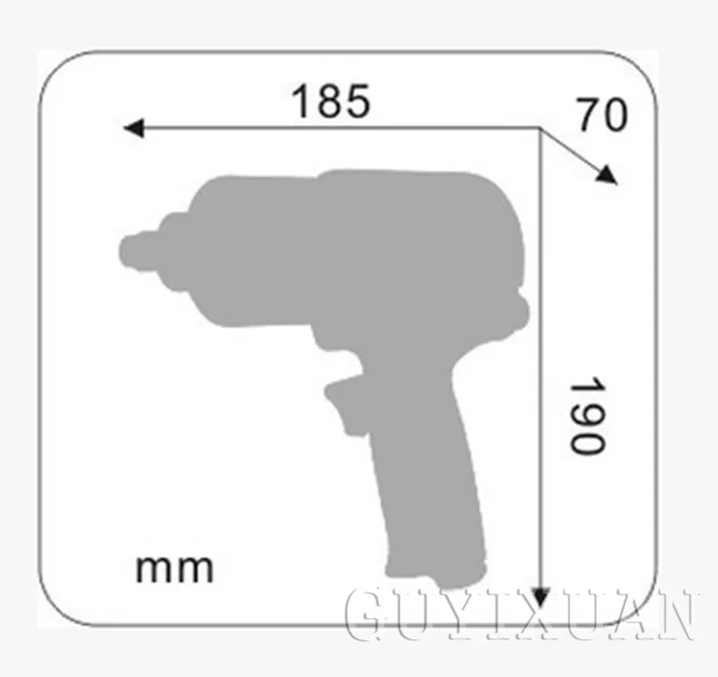 1/2 Pneumatic Wrench Impact Auto Repair Tools Wind Gun 
1/2 Pneumatic Wrench Impact Auto Repair Tools Wind Gun