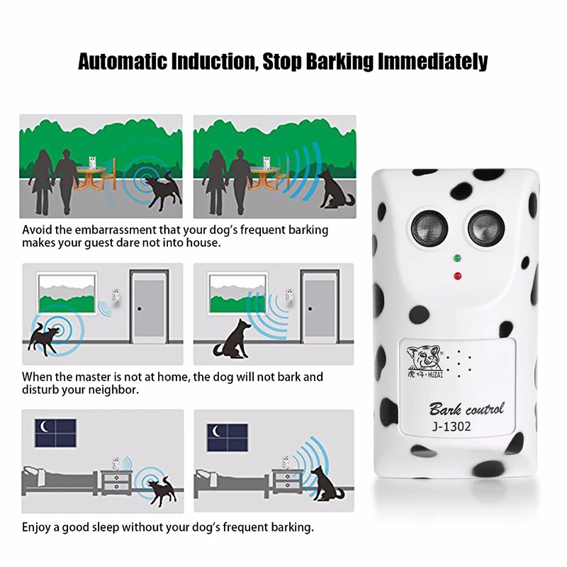 1PC Bark Stop Dog Ultrasonic Anti Barking Device Dog's Device Pet Trainer Bark Control Training Device For Dogs
1PC Bark Stop Dog Ultrasonic Anti Barking Device Dog's Device Pet Trainer Bark Control Training Device For Dogs