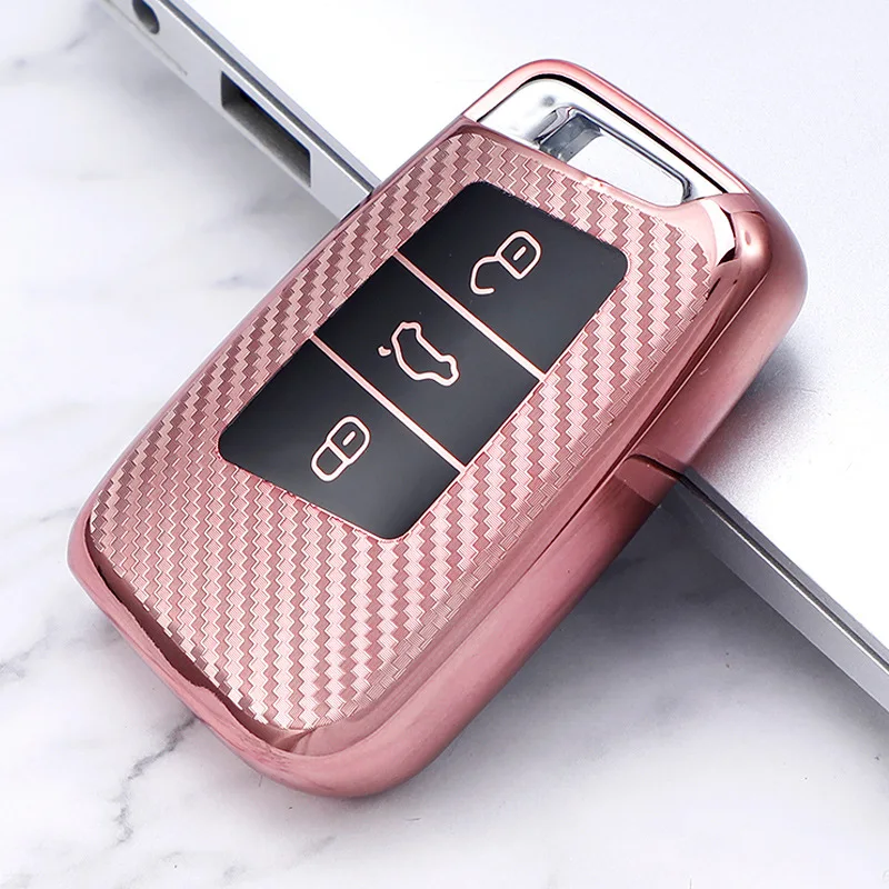 TPU Carbon Fiber Pattern Car Key Case For VW Skoda Superb Magotan Passat B8 A7 Golf Smart 2016 2017 Key case protective shell
TPU Carbon Fiber Pattern Car Key Case For VW Skoda Superb Magotan Passat B8 A7 Golf Smart 2016 2017 Key case protective shell