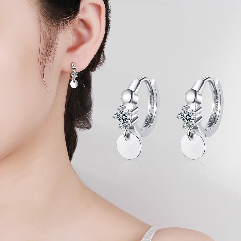 S925 Silver Fashion Simple Round Zircon Small Hoops Earrings For Girls Women Sweet Party 2021 Trendy Jewelry
S925 Silver Fashion Simple Round Zircon Small Hoops Earrings For Girls Women Sweet Party 2021 Trendy Jewelry