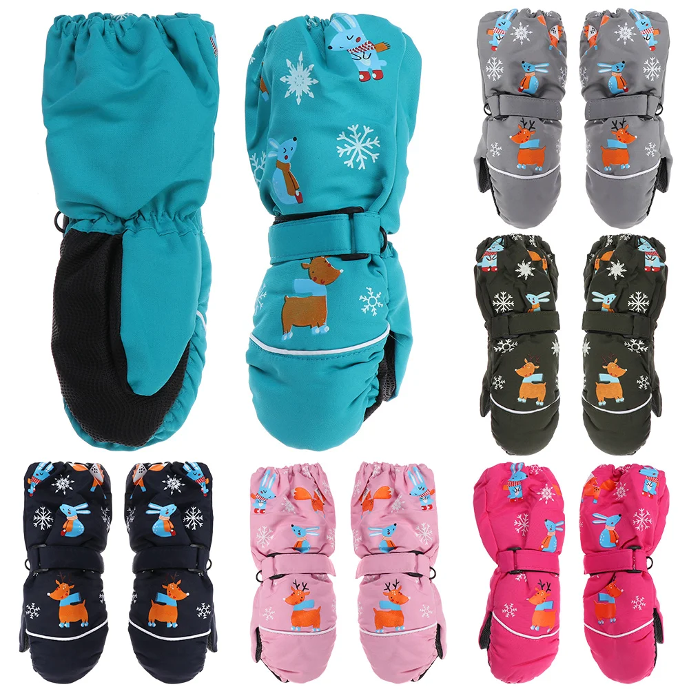 1Pair Cartoon Children Ski Gloves Long-sleeved Mittens Winter Windproof Waterproof Thick Warm Non-slip Deer Rabbit 2-6 Years Old
1Pair Cartoon Children Ski Gloves Long-sleeved Mittens Winter Windproof Waterproof Thick Warm Non-slip Deer Rabbit 2-6 Years Old