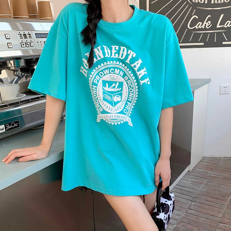 YTX1830 Summer Korean version 2021 new foam printed letter round neck short sleeve T-shirt
YTX1830 Summer Korean version 2021 new foam printed letter round neck short sleeve T-shirt