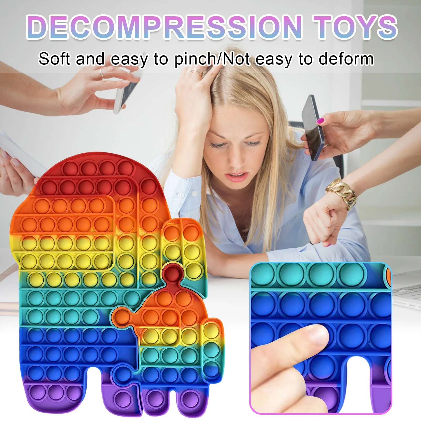 28cm Try Antistress Big fidget toys for Children Adult Push Bubble Sensory Antistress Simpl Dimmer Stress Reliever Toys Gifts
28cm Try Antistress Big fidget toys for Children Adult Push Bubble Sensory Antistress Simpl Dimmer Stress Reliever Toys Gifts