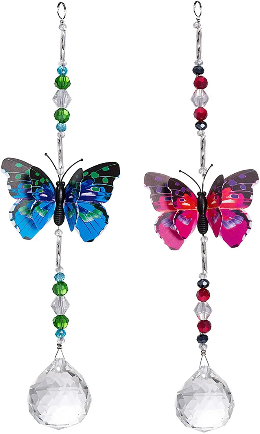 Crystal Suncatcher Pendant Butterfly 30mm Ball Prisms Car Rearview Mirror Ornament Hanging Decoration Window Garden Chimes Gift
Crystal Suncatcher Pendant Butterfly 30mm Ball Prisms Car Rearview Mirror Ornament Hanging Decoration Window Garden Chimes Gift