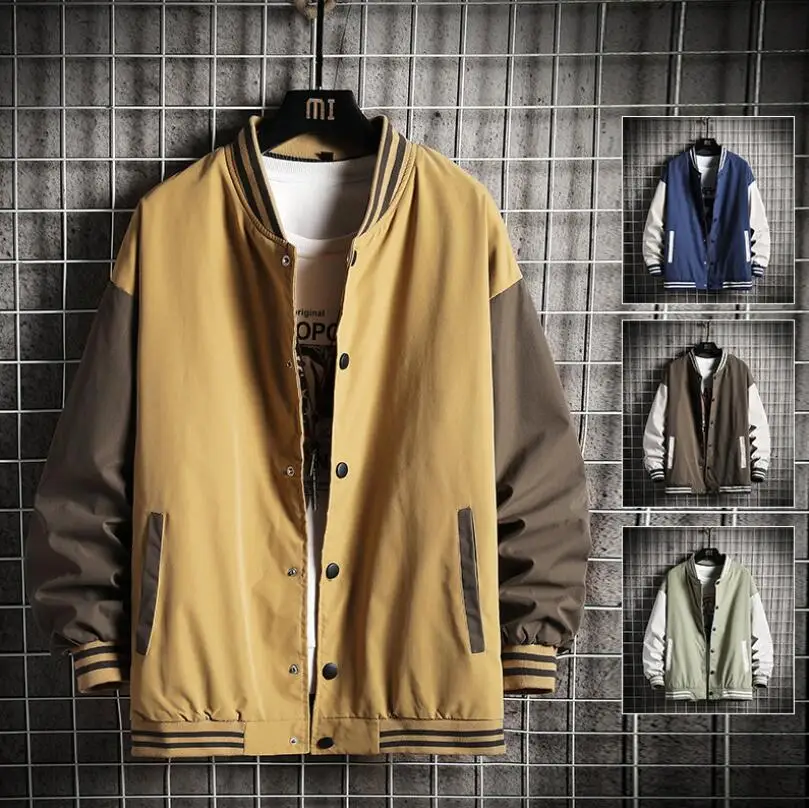 New Arrival Hot Stand Collar Coat Baseball Jacket Windbreaker Liner Rib Sleeve Loose Brand Clothing Bomber Jacket Men Sportswear
New Arrival Hot Stand Collar Coat Baseball Jacket Windbreaker Liner Rib Sleeve Loose Brand Clothing Bomber Jacket Men Sportswear