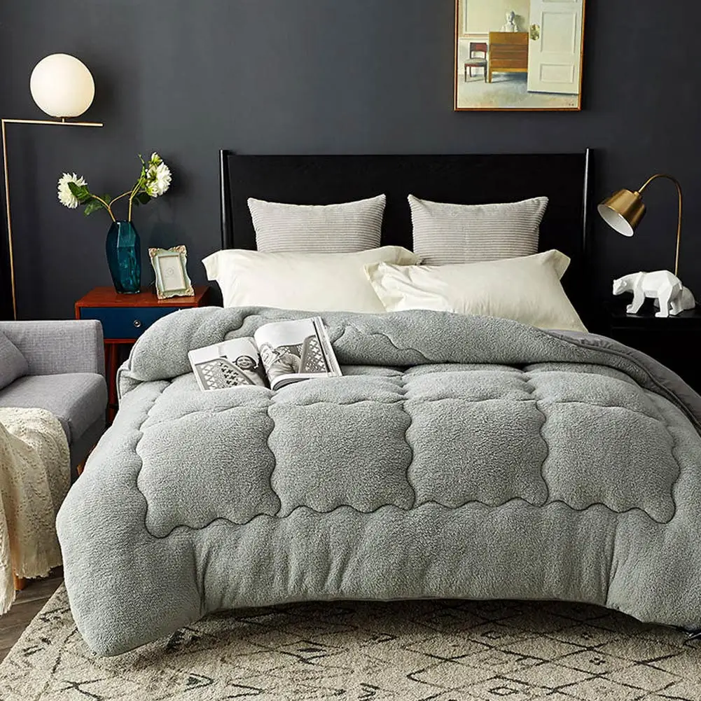 3d Warm Quilt Thick Bedding Padded Artificial Lamb Wool Blanket Winter Must-have Bedding Warm Quilt
3d Warm Quilt Thick Bedding Padded Artificial Lamb Wool Blanket Winter Must-have Bedding Warm Quilt
