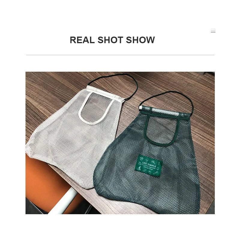 Creative Kitchen Net Bag Storage Hanging Bag Home Grocery Bag Hollow Mesh Bag Home Storage Bag Fruit Vegetable Storage Holder
Creative Kitchen Net Bag Storage Hanging Bag Home Grocery Bag Hollow Mesh Bag Home Storage Bag Fruit Vegetable Storage Holder