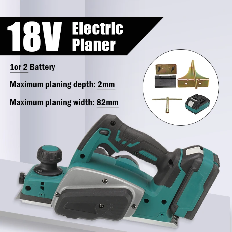 

18V Electric Planer Multifunctional Lithium Electric Planer Industrial Grade Woodworking Press Portable Planer