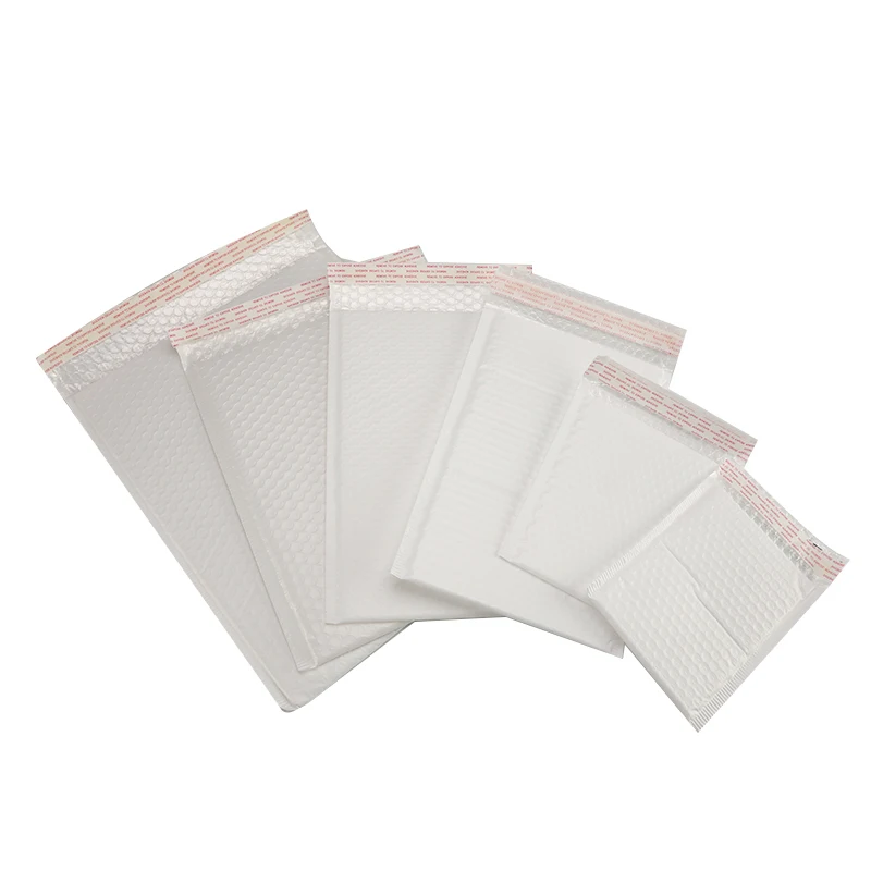50Pcs/Lot Different Specifications Matte White Bubble Film Envelope Bag Foam Express Delivery Packaging Mailing | Канцтовары для