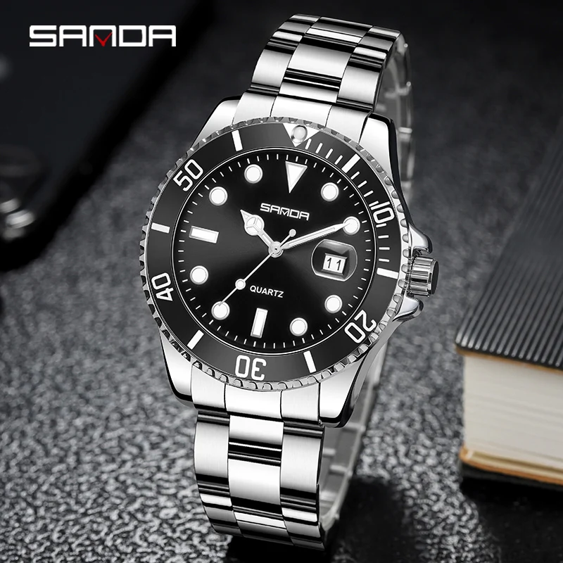 SANDA Business Brand Men's Quartz Waterproof Sports Watch Shock Luminous Automatic Date Fashion Men's Watch Relógio masculino
SANDA Business Brand Men's Quartz Waterproof Sports Watch Shock Luminous Automatic Date Fashion Men's Watch Relógio masculino