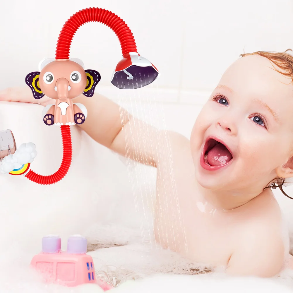 Детские Игрушки для ванны милый Электрический водяной насос со слоном и