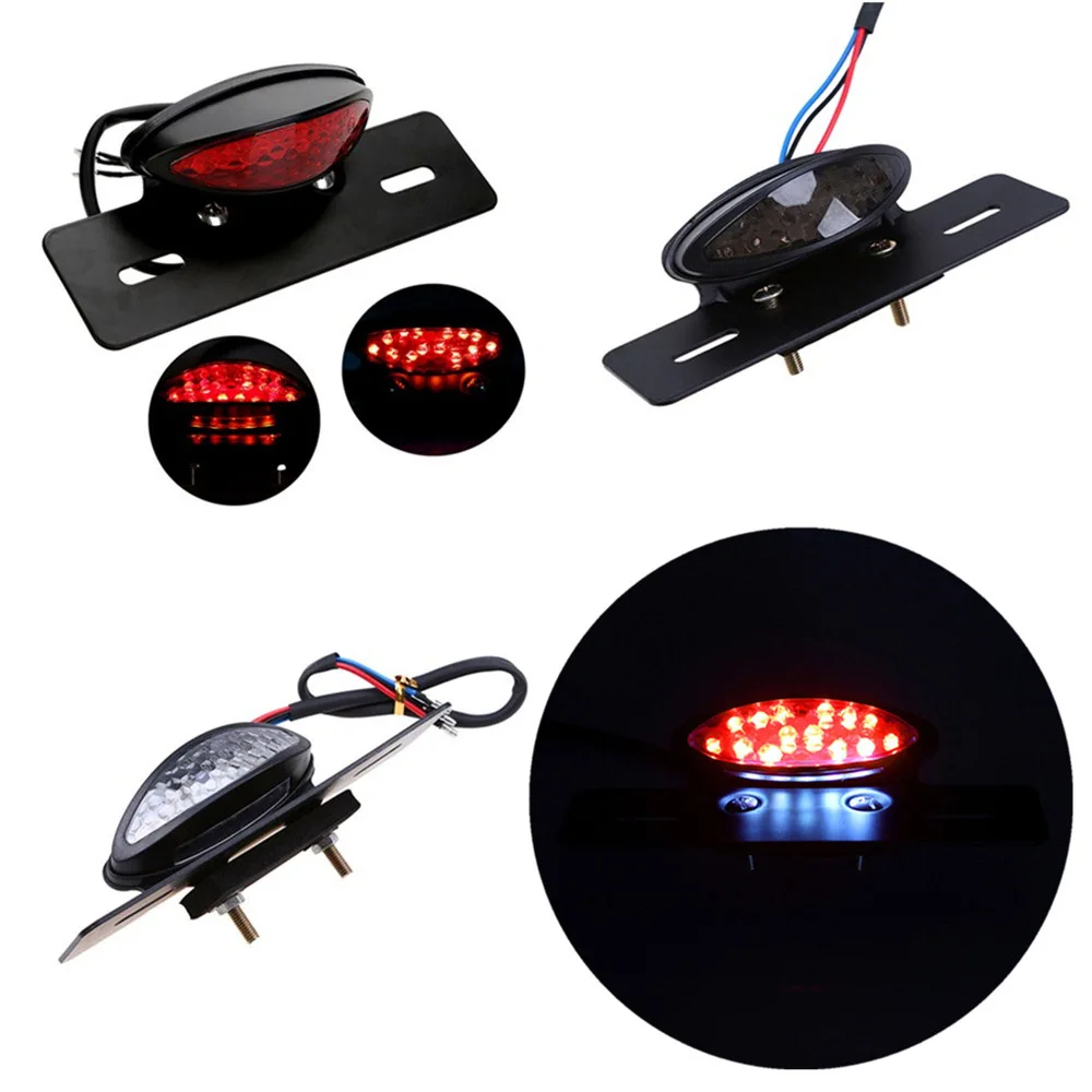 Universal Motorcycle 12V LED Dirt Taillight Modified Motorbike Scooter Tail Stop Rear Brake Light License Plate Lamp Accessories
Universal Motorcycle 12V LED Dirt Taillight Modified Motorbike Scooter Tail Stop Rear Brake Light License Plate Lamp Accessories