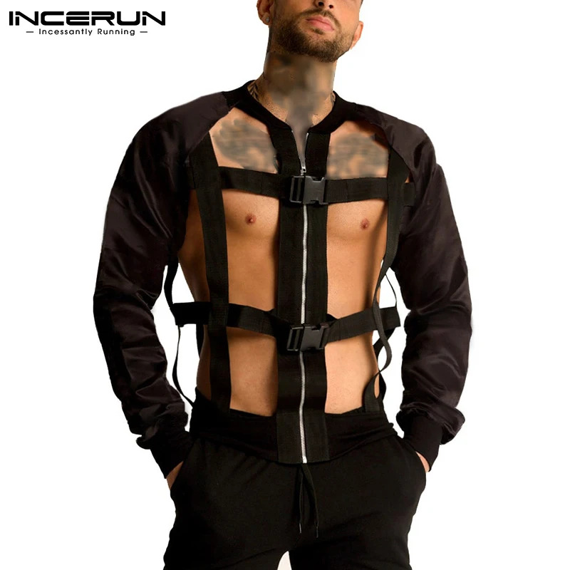 Men Jackets Hollow Out Patchwork Zipper Long Sleeve Personality Coats Men 2022 Streetwear Fashion Sexy Outerwear S-5XL INCERUN 7
Men Jackets Hollow Out Patchwork Zipper Long Sleeve Personality Coats Men 2022 Streetwear Fashion Sexy Outerwear S-5XL INCERUN 7