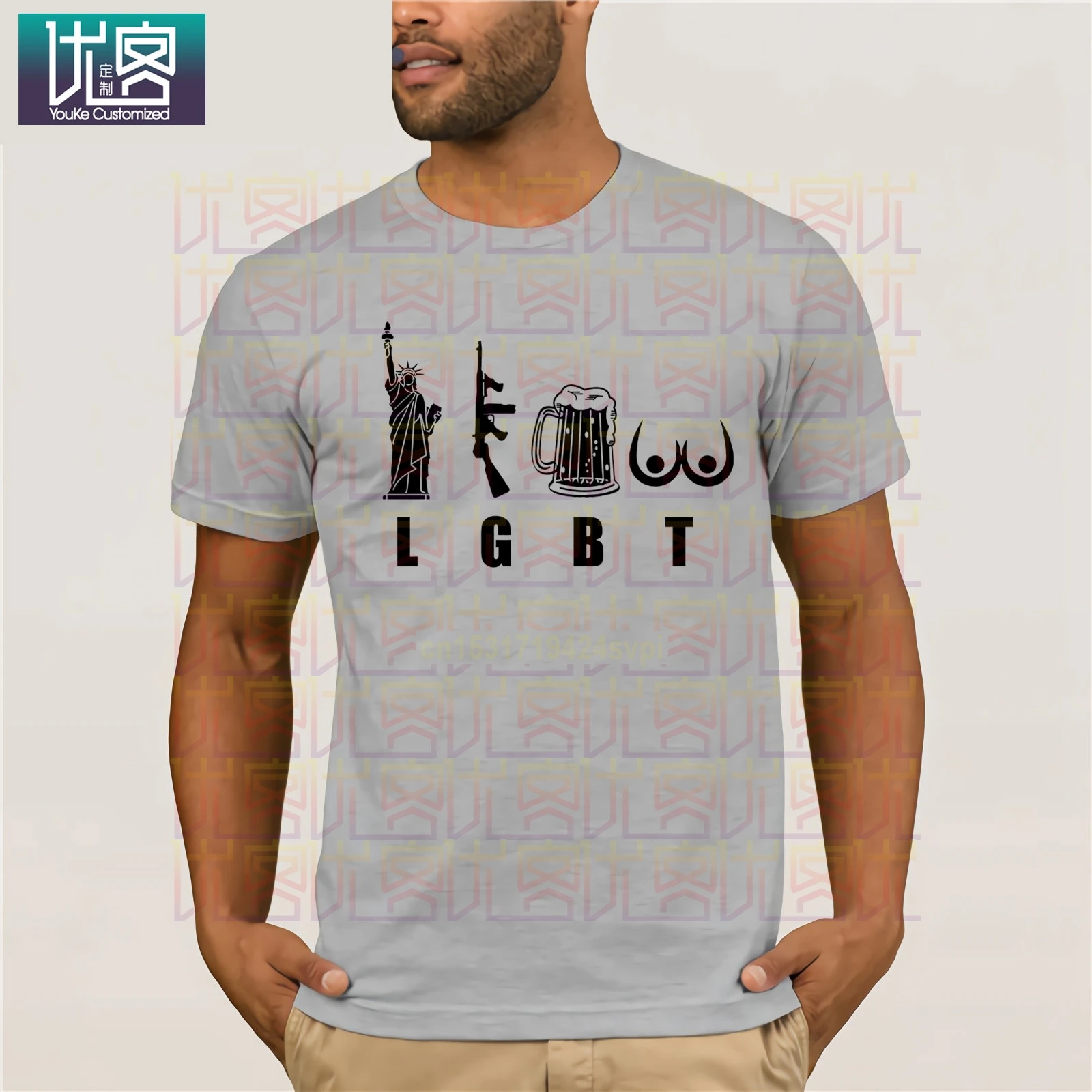 Homophobic LGBT TShirt Liberty Guns Beer and Ta Tas Shirt Clothes Popular T-Shirt Crewneck 100% Cotton Tees for Men Tops 
Homophobic LGBT TShirt Liberty Guns Beer and Ta Tas Shirt Clothes Popular T-Shirt Crewneck 100% Cotton Tees for Men Tops
