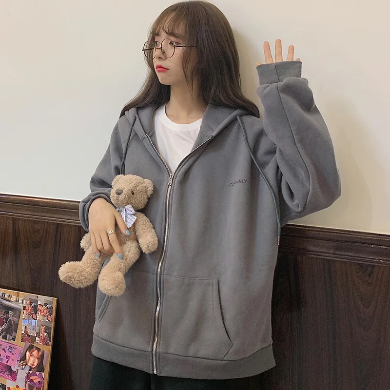 Autumn Cardigan Long Sleeve Sweater Women's Pure Cotton Loose Fashion Hooded Lazy Style Pure Color Jacket Women's Top
Autumn Cardigan Long Sleeve Sweater Women's Pure Cotton Loose Fashion Hooded Lazy Style Pure Color Jacket Women's Top