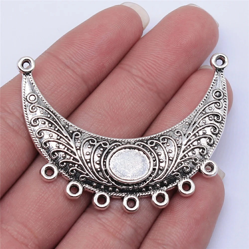 Tristana 4pcs 52x44mm Antique Silver Color Necklace Connector For Jewelry Making DIY Jewelry Findings
Tristana 4pcs 52x44mm Antique Silver Color Necklace Connector For Jewelry Making DIY Jewelry Findings