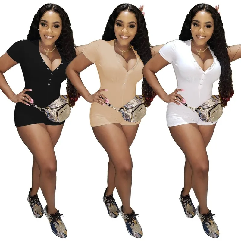 BJYL Spring Summer 2021 Women Fashion Sexy Rompers Jumpsuit V Neck Short Sleeves Womens One Piece Jumpsuit Mono Corto Verano
BJYL Spring Summer 2021 Women Fashion Sexy Rompers Jumpsuit V Neck Short Sleeves Womens One Piece Jumpsuit Mono Corto Verano