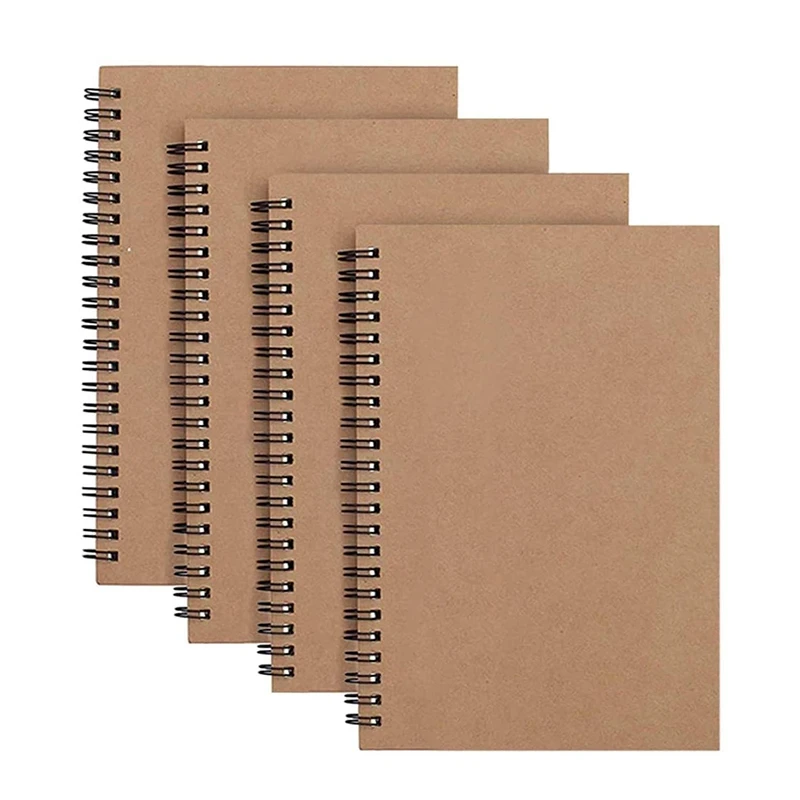 4 Pack A5 Kraft Cover Notepad Blank Paper Sketchbook 100 Pages/ 50 Sheets Memo Planner Sketch Pad 8.25 x 5.55 Inch
4 Pack A5 Kraft Cover Notepad Blank Paper Sketchbook 100 Pages/ 50 Sheets Memo Planner Sketch Pad 8.25 x 5.55 Inch
