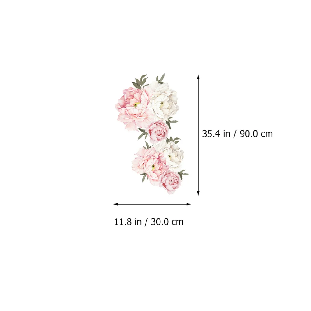 2pcs Peony Decorative Wall Decal Removable Living Room Wall Sticker Decoration 
2pcs Peony Decorative Wall Decal Removable Living Room Wall Sticker Decoration