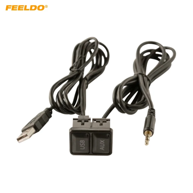 Автомобильный удлинитель FEELDO USB AUX адаптер 3 5 мм аудио MP3 кабель для Volkswagen Nissan