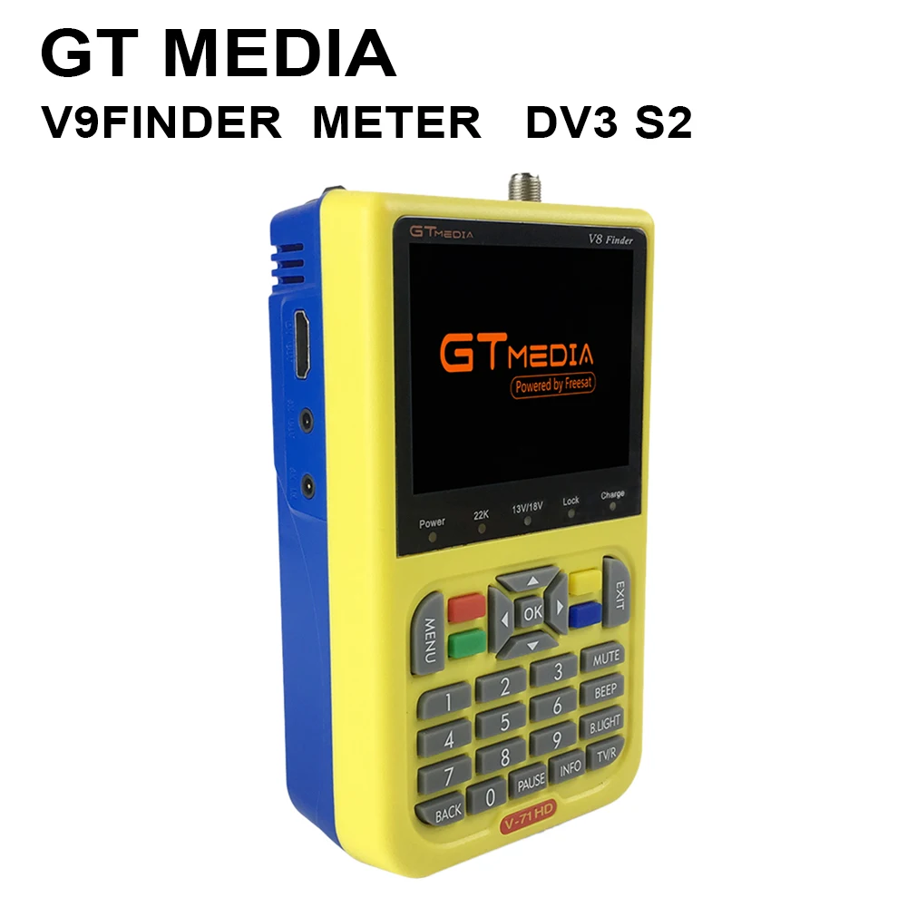 Прибор для обнаружения ТВ сигнала GTmedia V8 SatFinder цифровой спутниковый прибор DVB S/S2/S2X