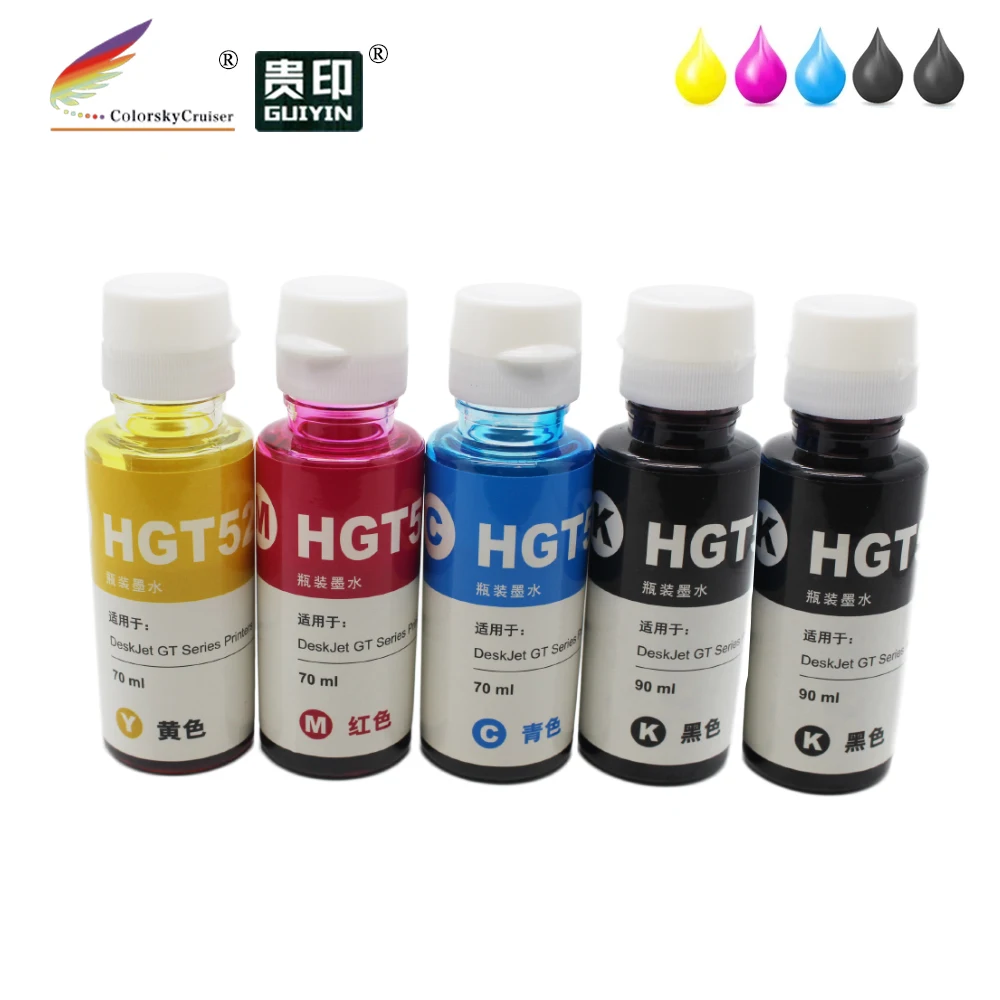 Refill Ink for HP GT 51 52 DeskJet GT-5810 GT-5811 GT-5820 GT-5821 GT-5822 Ink Tank 110 115 116 310 311 315 Multipack
Refill Ink for HP GT 51 52 DeskJet GT-5810 GT-5811 GT-5820 GT-5821 GT-5822 Ink Tank 110 115 116 310 311 315 Multipack