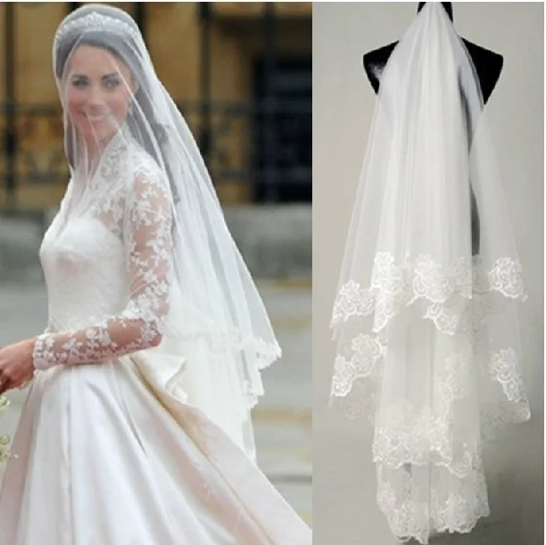 Short lace border layer wedding veils with lace good quality wedding dress accessories bridal veil in Stock bridal veil
Short lace border layer wedding veils with lace good quality wedding dress accessories bridal veil in Stock bridal veil