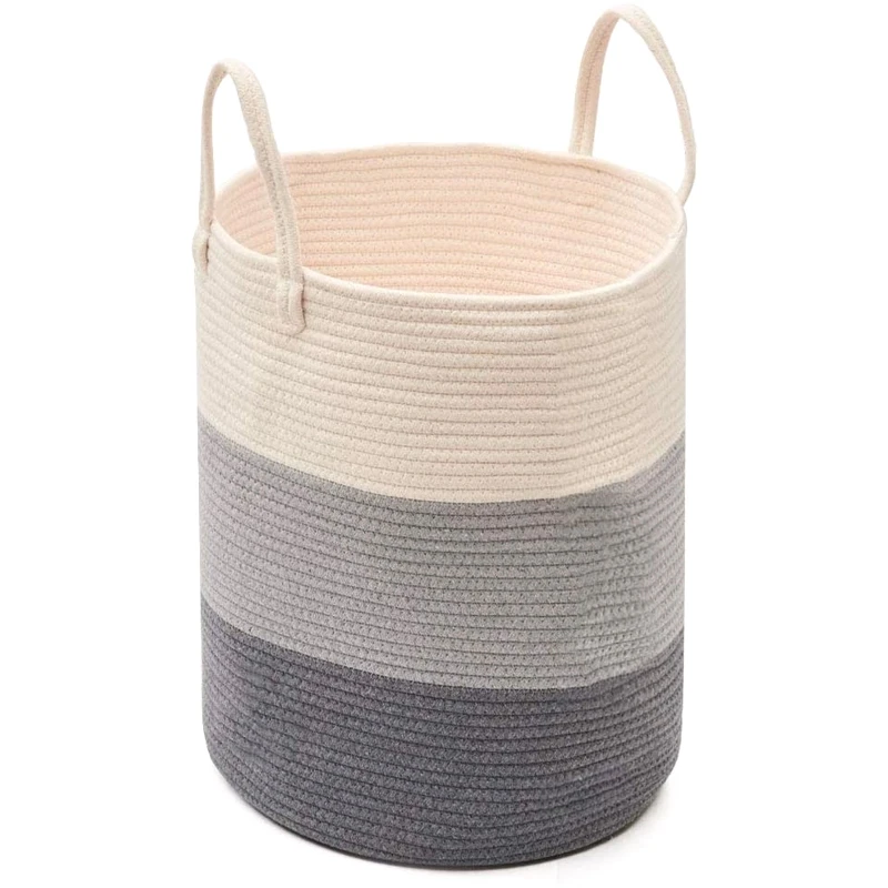 Large Cotton Storage Basket Soft Laundry Basket Woven Cotton Storage Basket With Handle
Large Cotton Storage Basket Soft Laundry Basket Woven Cotton Storage Basket With Handle