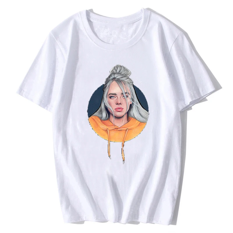 Летняя футболка Billie Eilish Мужская Высококачественная Эстетическая хлопковая
