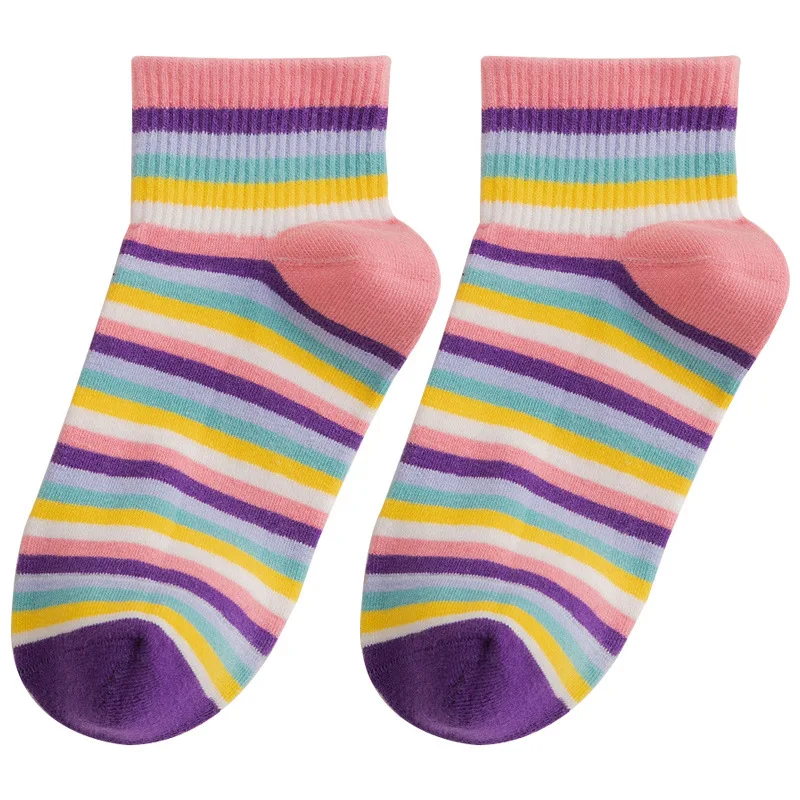 AOMU 5Pairs/Lot Women's Socks Spring Summer White Pure Cotton Rainbow Socks Strawberry Fruit Novelty Pattern Short Socks
AOMU 5Pairs/Lot Women's Socks Spring Summer White Pure Cotton Rainbow Socks Strawberry Fruit Novelty Pattern Short Socks