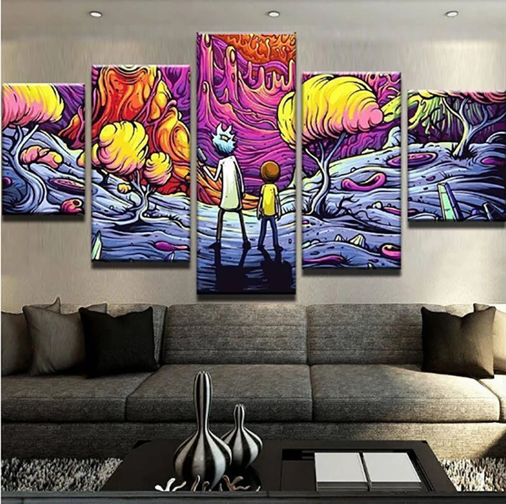 5 Pieces Wall Art Canvas Painting Abstract Poster Modern Living Room Home Bedroom Decoration Modular Pictures Framework
5 Pieces Wall Art Canvas Painting Abstract Poster Modern Living Room Home Bedroom Decoration Modular Pictures Framework