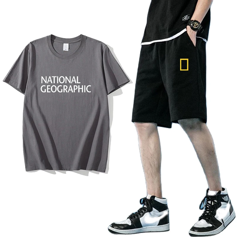 2021 Summer New National Geographic Indication Men's Sports T-shirt + Shorts High-quality 100% Cotton Jogging Men's Sports Suit
2021 Summer New National Geographic Indication Men's Sports T-shirt + Shorts High-quality 100% Cotton Jogging Men's Sports Suit