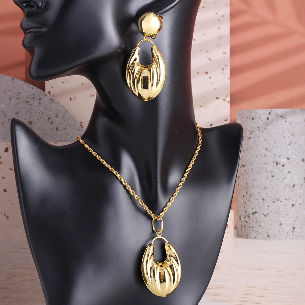 Luxury Quality Jewelry For Women 2021 Trend Gold Plated Round Necklace Women's African Jewelry Dubai Bride Christmas Gift
Luxury Quality Jewelry For Women 2021 Trend Gold Plated Round Necklace Women's African Jewelry Dubai Bride Christmas Gift