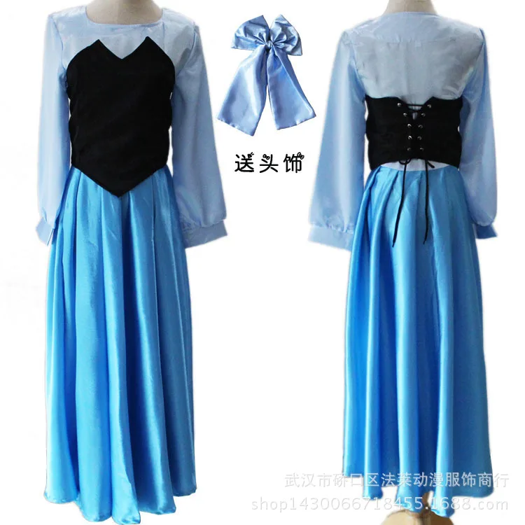 

Женское платье-Русалка Ариэль, маленькое платье с юбкой-годе в европейском и американском стиле, для косплея и представлений