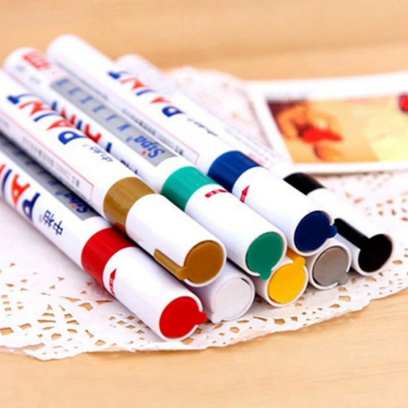 12 Colors Waterproof Car Tyre Tire Tread CD Metal Permanent Paint Marker Graffti Oily Marker Macador Caneta Stationery
12 Colors Waterproof Car Tyre Tire Tread CD Metal Permanent Paint Marker Graffti Oily Marker Macador Caneta Stationery
