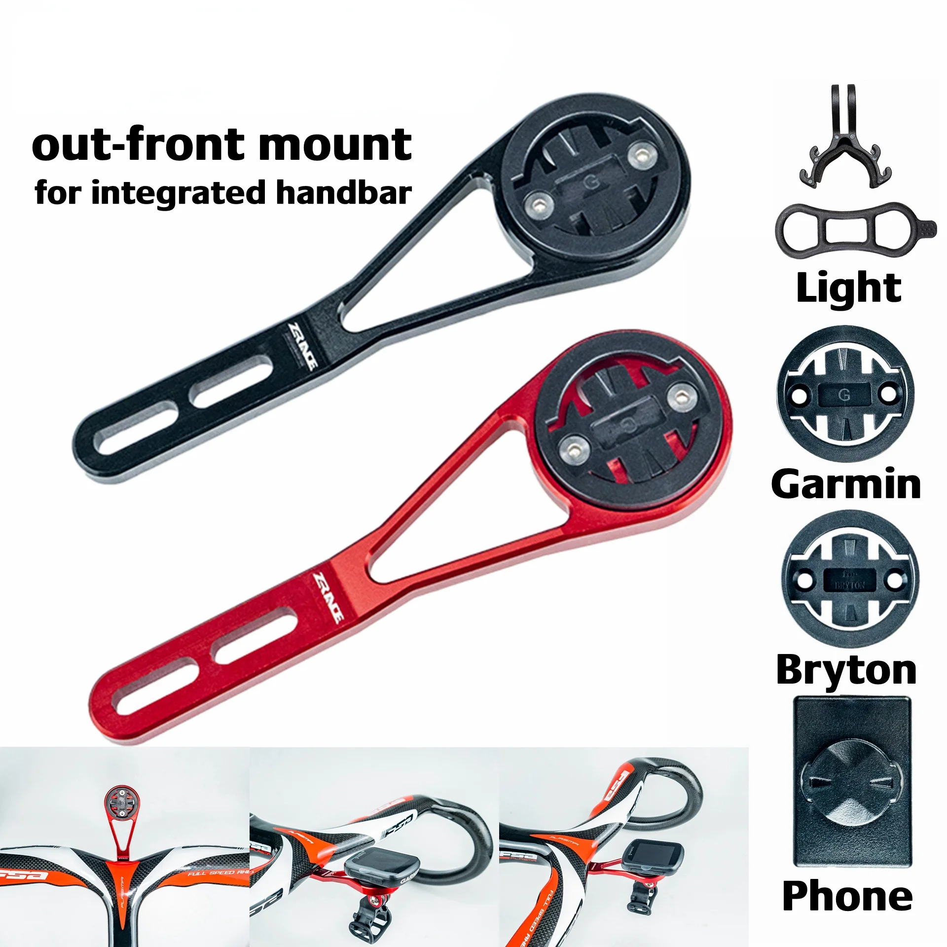 Bicycle Computer Out front Mount Holder for integrated handbar, iGPSPORT Garmin Bryton GoPro Mobile phone Spotlight
Bicycle Computer Out front Mount Holder for integrated handbar, iGPSPORT Garmin Bryton GoPro Mobile phone Spotlight