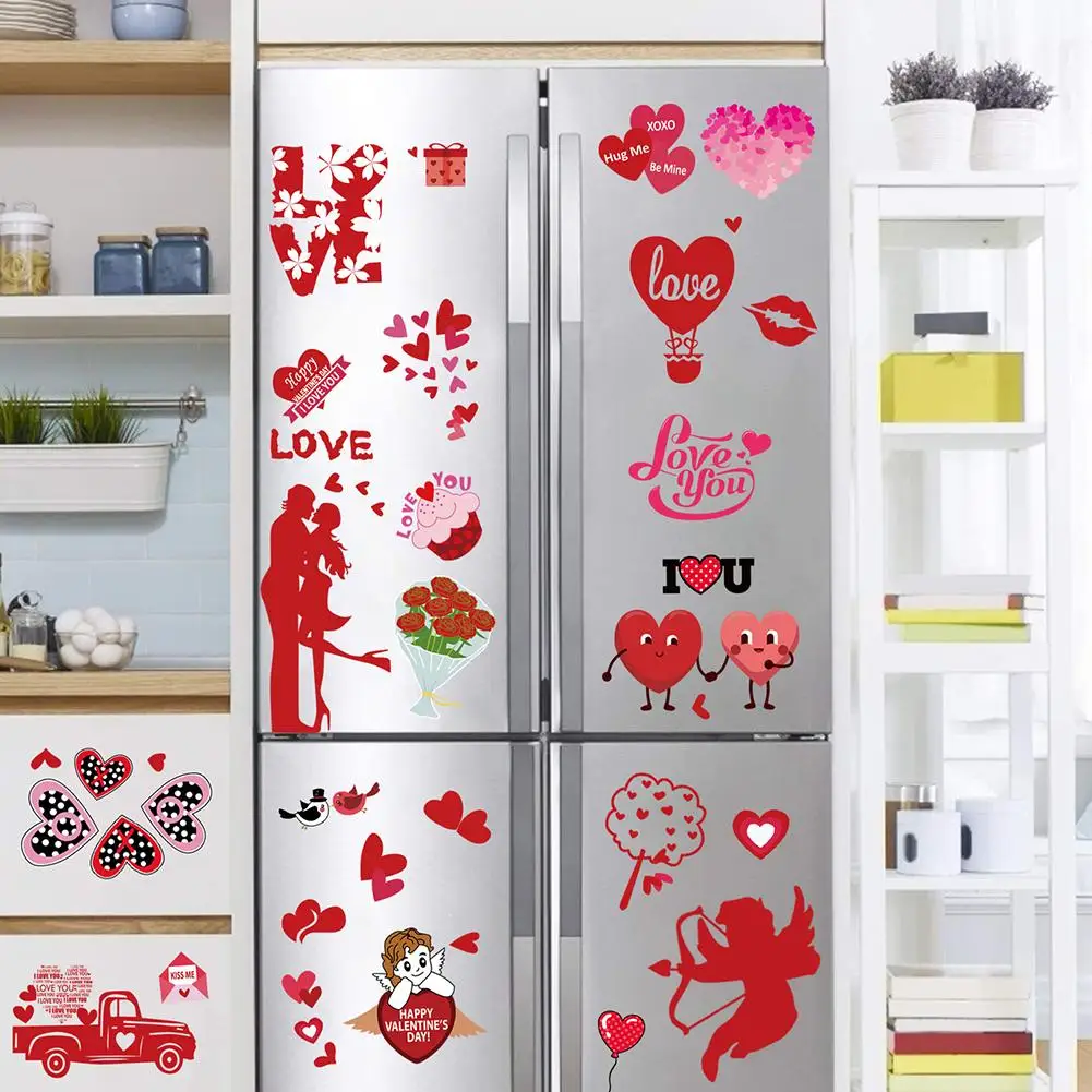8pcs Electrostatic heart love shape Wall Stickers Double-sided Same Color Window Glass Refrigerator Stickers For Valentine Day
8pcs Electrostatic heart love shape Wall Stickers Double-sided Same Color Window Glass Refrigerator Stickers For Valentine Day