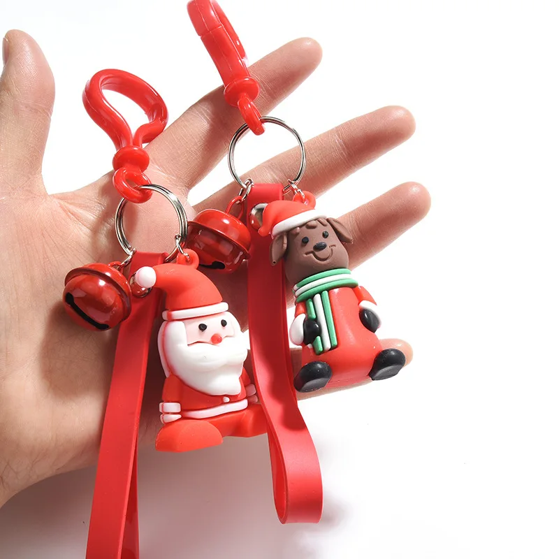 New Pvc Soft Plastic Santa Claus Doll Keychain Creative Pendant Cute Bag Pendant Car Key Chain Christmas Gift
New Pvc Soft Plastic Santa Claus Doll Keychain Creative Pendant Cute Bag Pendant Car Key Chain Christmas Gift