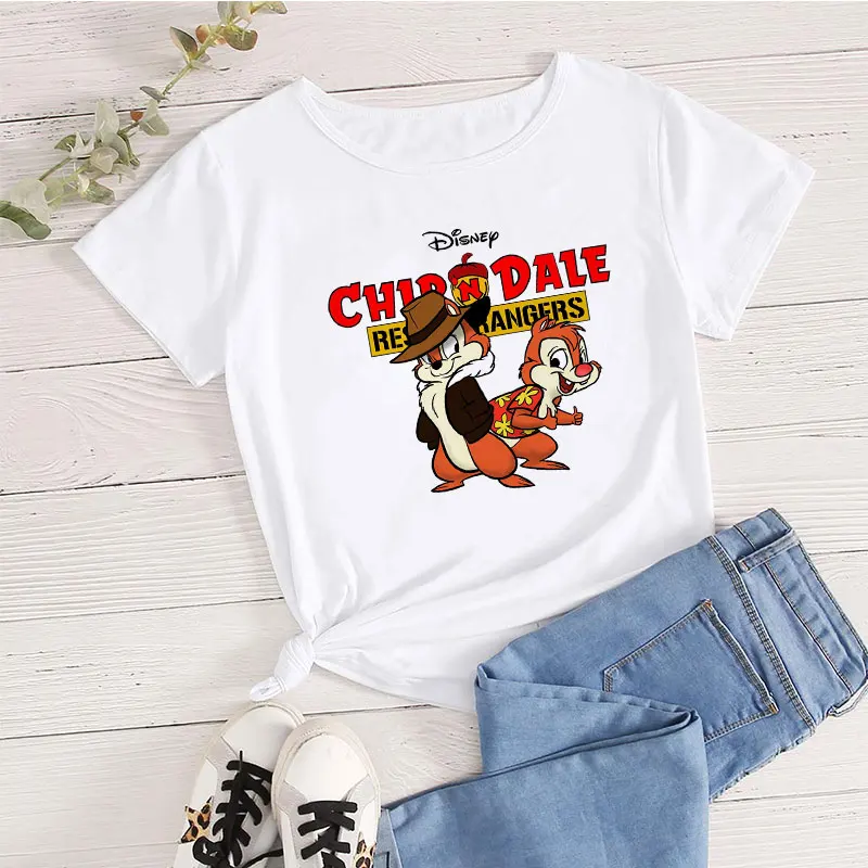 Cute Disney T Shirt Women New Summer Kawaii Cartoon Chip and Dale Graphics Tops Lady Harajuku Casual Comic Short Sleeve T-Shirts
Cute Disney T Shirt Women New Summer Kawaii Cartoon Chip and Dale Graphics Tops Lady Harajuku Casual Comic Short Sleeve T-Shirts