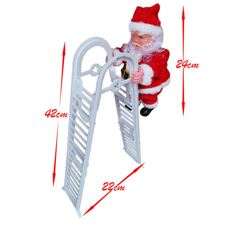 Christmas Santa Claus Electric Climb Ladder Hanging Decoration Christmas Tree Ornaments Funny New Year Kids Gifts Party Decor
Christmas Santa Claus Electric Climb Ladder Hanging Decoration Christmas Tree Ornaments Funny New Year Kids Gifts Party Decor