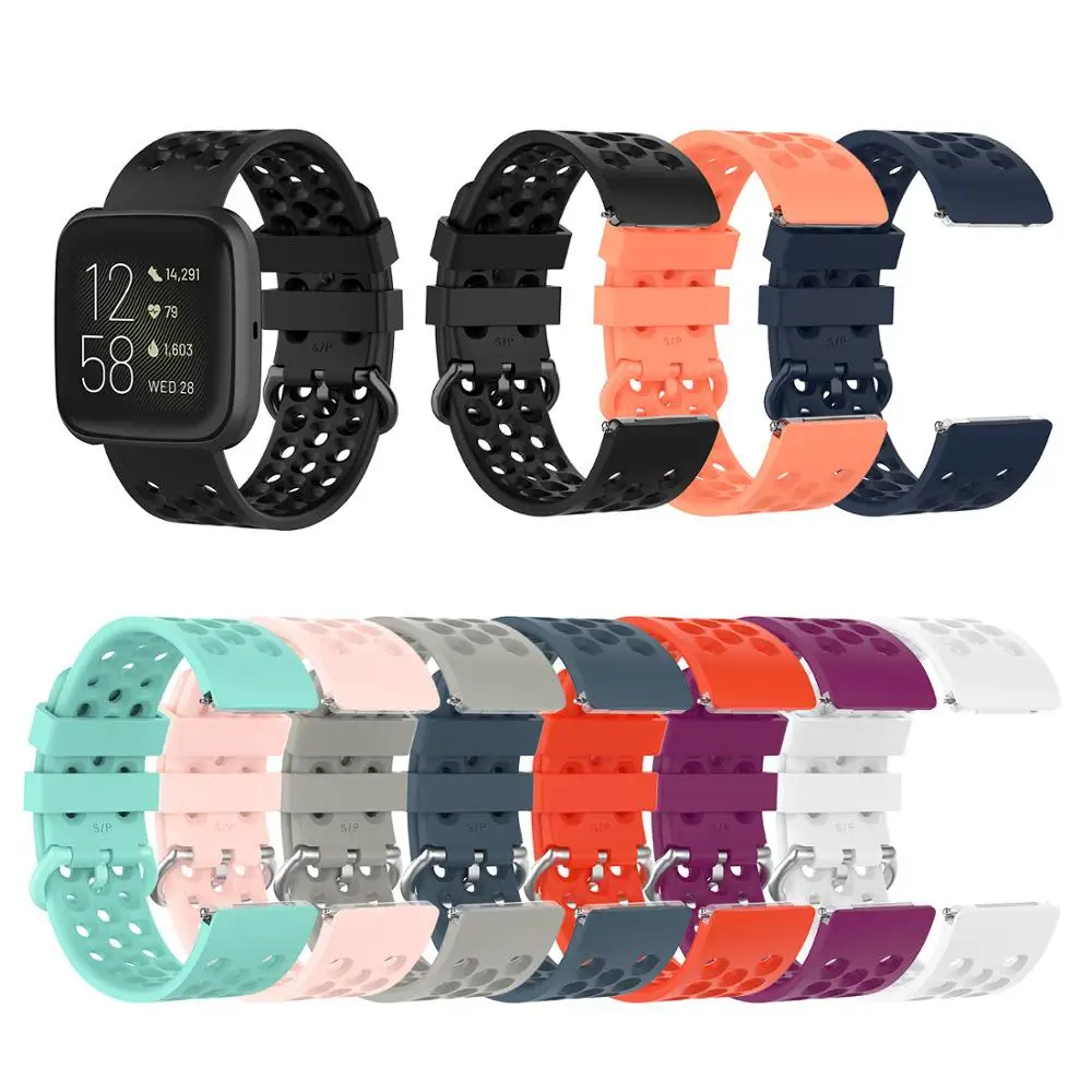 

For Fitbit Versa 2 Straps, Sport Straps Compatible with Fitbit Versa/Versa 2/Versa Lite/SE Special Edition Adjustable Bands