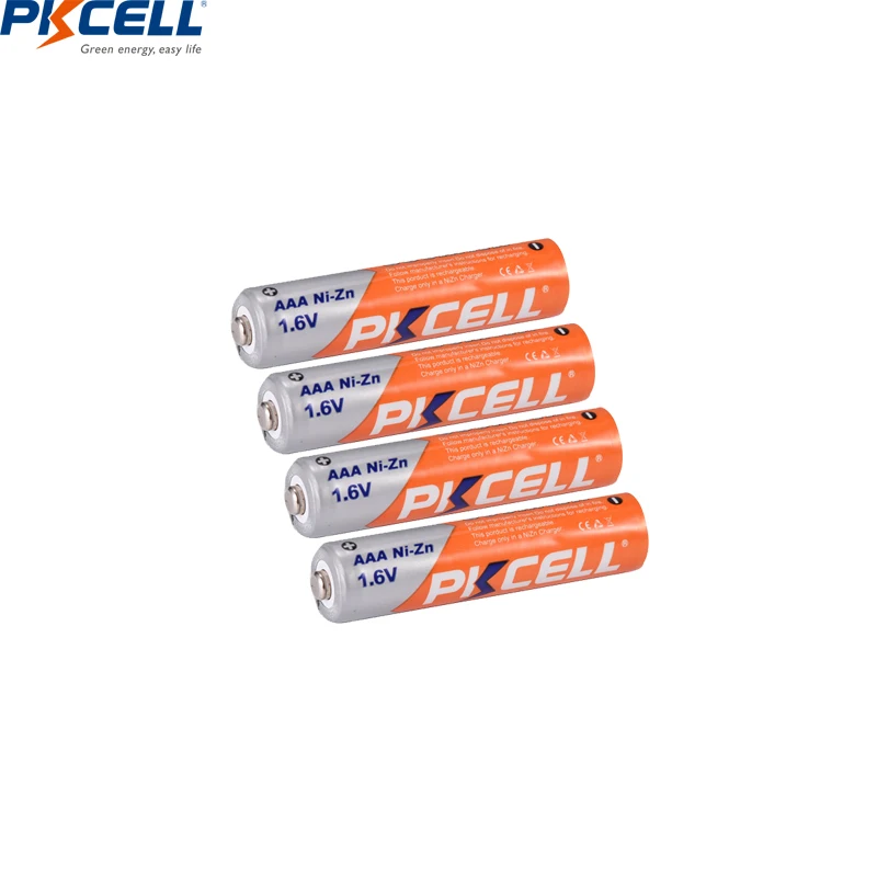 4PC PKCELL AAA battery 1.6V Ni-Zn AAA Rechargeable Batteries nizn AAA battery 900mWh and battery Charger for AA/AAA NIZN battery 
4PC PKCELL AAA battery 1.6V Ni-Zn AAA Rechargeable Batteries nizn AAA battery 900mWh and battery Charger for AA/AAA NIZN battery