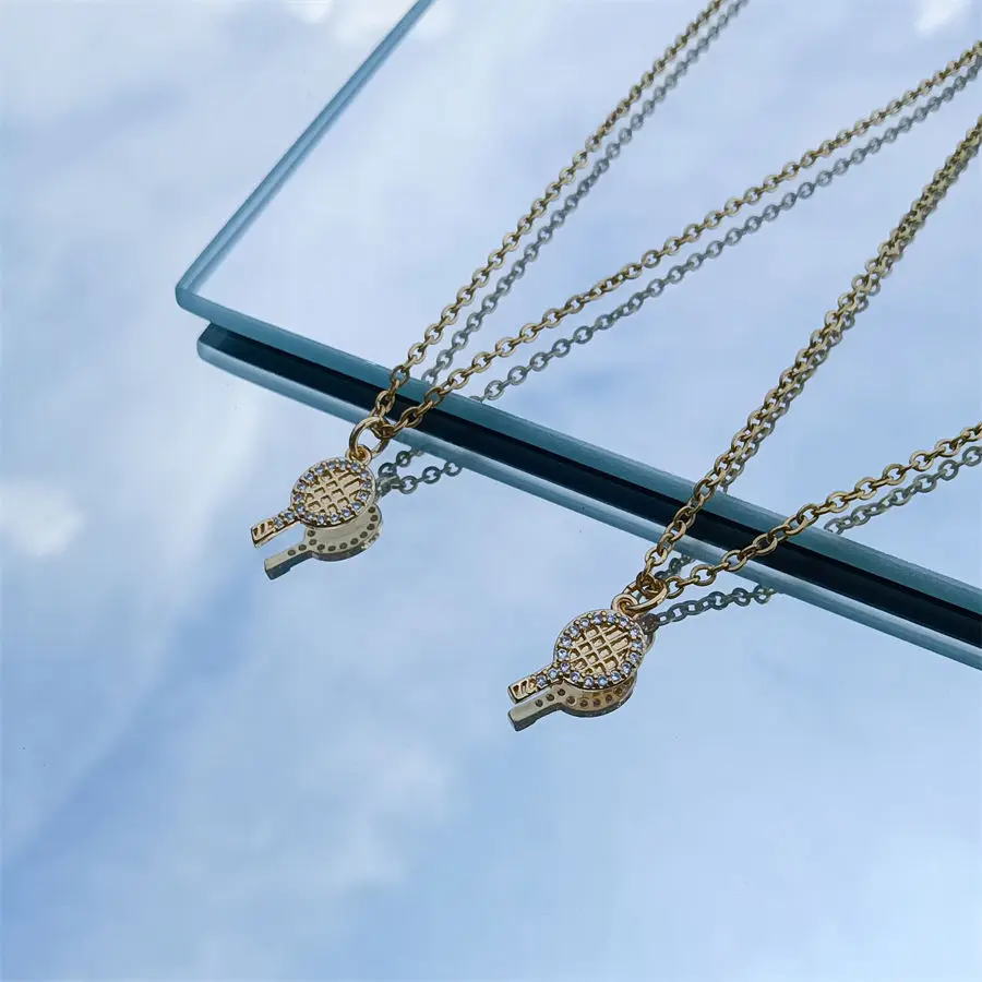 Женское Ожерелье в виде ракетки для тенниса
Женское Ожерелье в виде ракетки для тенниса