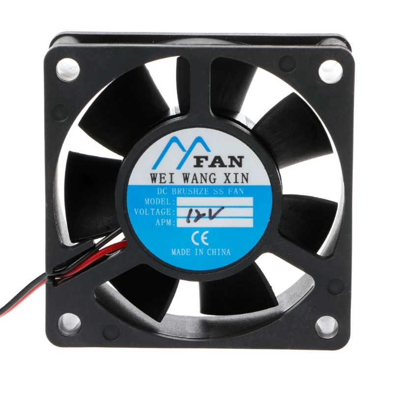 60mm60mm20mm DC 12V 2-Pin Cooler Brushless Axial PC CPU Case Cooling Fan 6020 L4MD
60mm60mm20mm DC 12V 2-Pin Cooler Brushless Axial PC CPU Case Cooling Fan 6020 L4MD