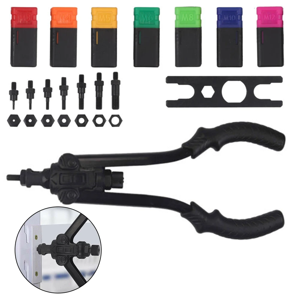 Professional Hand Nut Tool M3- M12 Rivet Repair Riveter Guns Tools Mandrels For Body Panels Bicycle Attachments Furniture Decor
Professional Hand Nut Tool M3- M12 Rivet Repair Riveter Guns Tools Mandrels For Body Panels Bicycle Attachments Furniture Decor