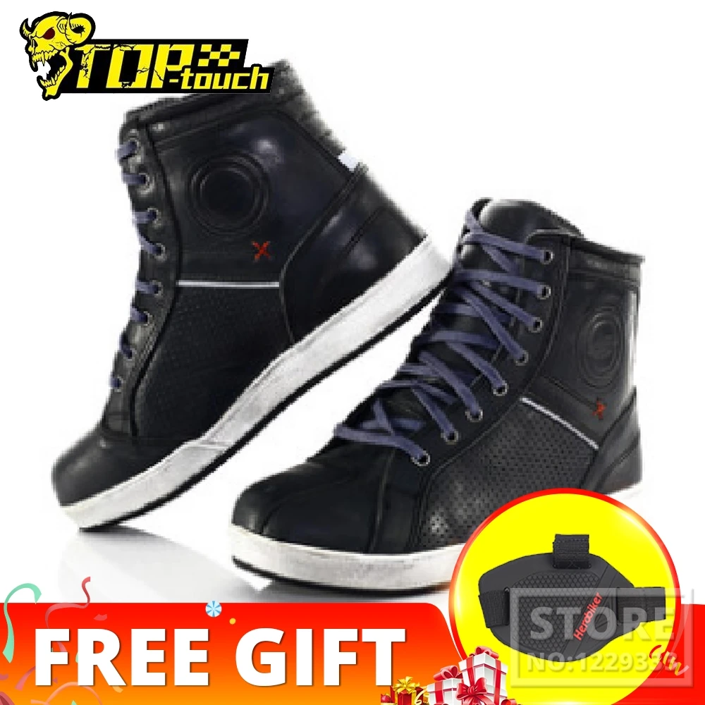 SWEEP Ankle Motorcycle Boots Waterproof Botas Moto Breathable Riding Botas Anti-Fall Motocross Shoes CE Certification Unisex
SWEEP Ankle Motorcycle Boots Waterproof Botas Moto Breathable Riding Botas Anti-Fall Motocross Shoes CE Certification Unisex