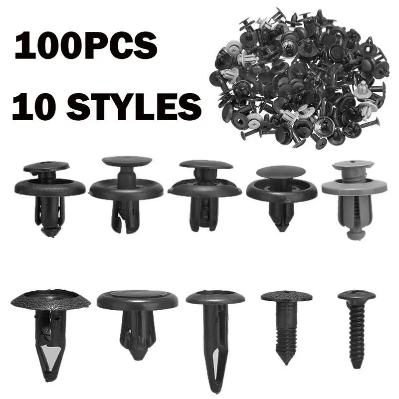 100PCS Trunk Screw Rivets Car Bumper Fender Auto Plastic Fastener Clips Vehicle Interior Panel Fixing Buckle
100PCS Trunk Screw Rivets Car Bumper Fender Auto Plastic Fastener Clips Vehicle Interior Panel Fixing Buckle