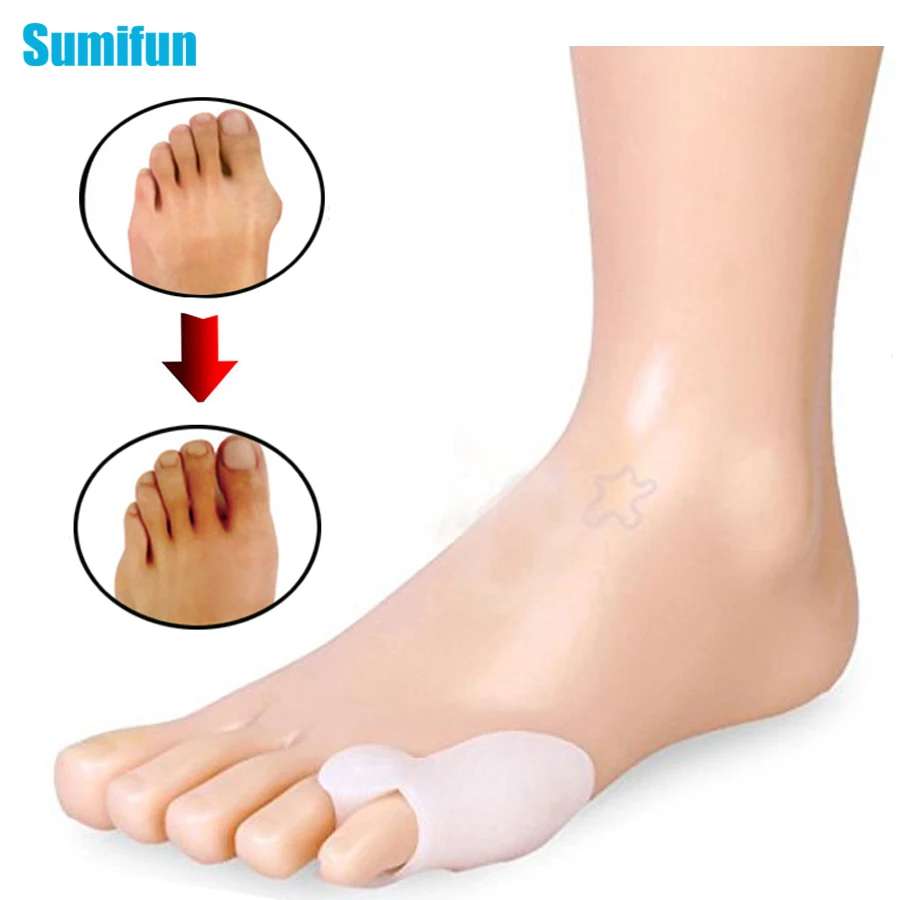 

6Pcs Hallux Valgus Orthotics Toe Separator Corrector Straightener Insoles Toe Foot Massager Little Toe Feet Care Pedicure D2321